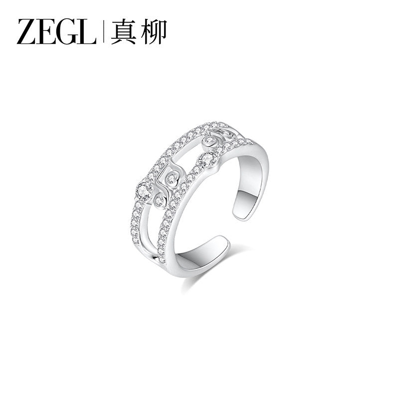 ZIRCONIA OPEN RING JEWELRY
