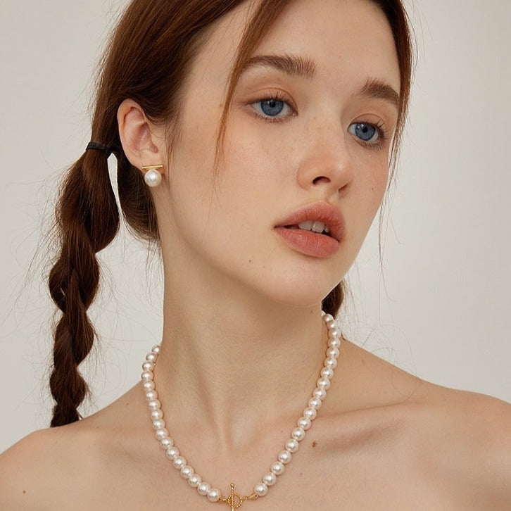 【LOEM】SIMPLE PEARL PIERCE