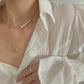 GOLD DOUBLE PEARL NECKLACE