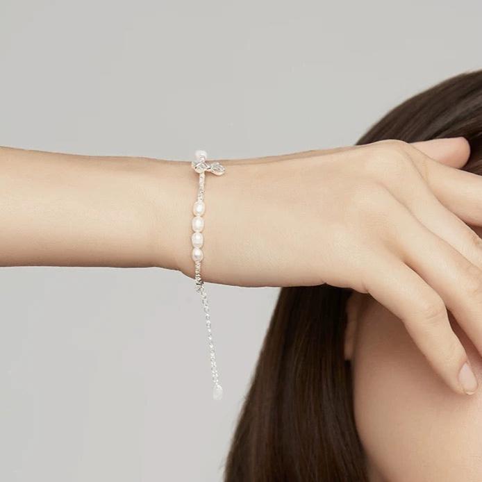 RIBBON PEARL BRACELET