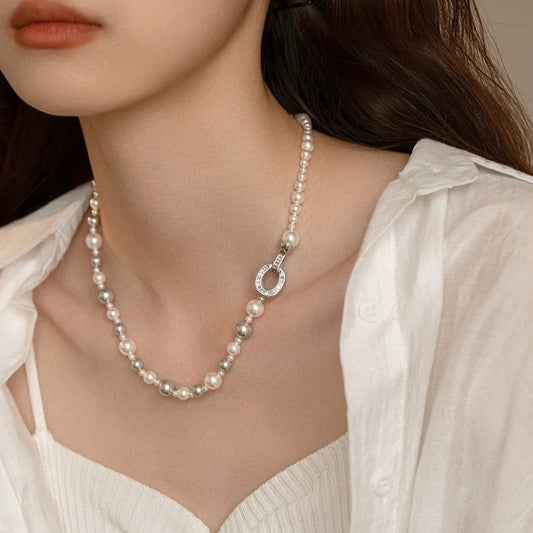 PEARL NECKLACE （silver）