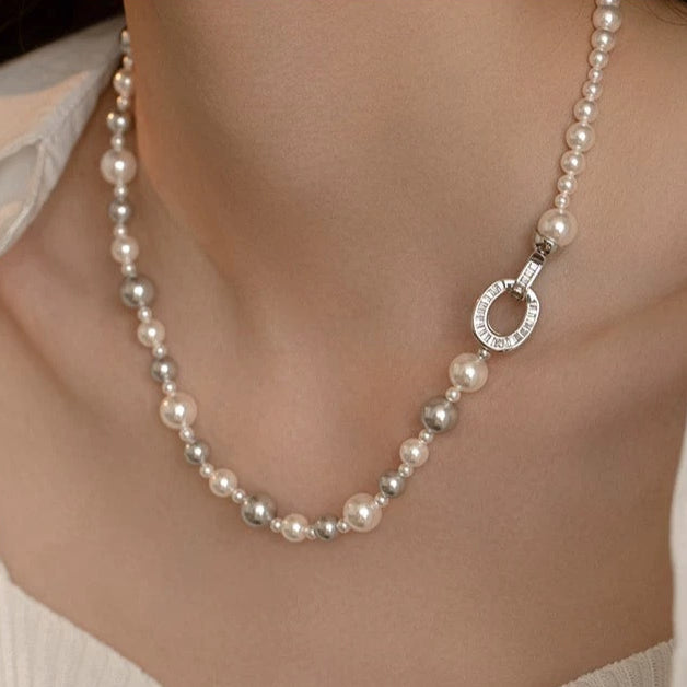 PEARL NECKLACE （silver）