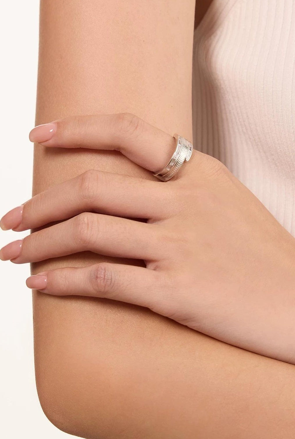 SILVER STACKING RING SET