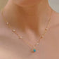 CELADON BEADED PEARL NECKLACE