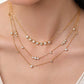 WILLOW GOLD ZIRCONIA NECKLACE