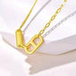 GOLD PENDANT LINK NECKLACE