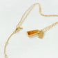 GEOMETRIC PENDANT LONG NECKLACE