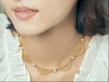 ELEGANT GOLD COLLARBONE NECKLACE