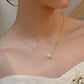CELADON BEADED PEARL NECKLACE