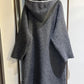 HOODED KNIT SWEATER JACKET