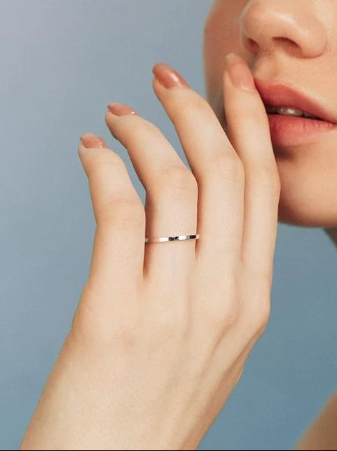 VEGAN SILVER INDEX FINGER RING SET