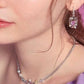 PINK HEART COLLARBONE NECKLACE