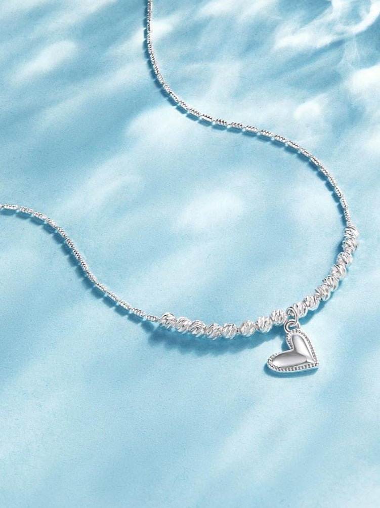 CHIEKO+】heart stock necklace ハートネックレス heart necklace