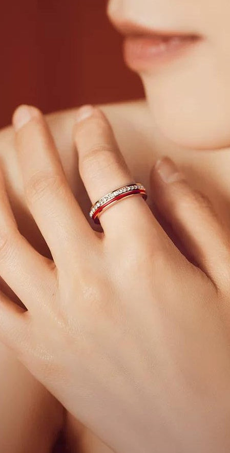 ROSE GOLD TITANIUM RING