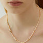 RETRO PINK PEARL NECKLACE