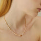 RETRO PINK PEARL NECKLACE