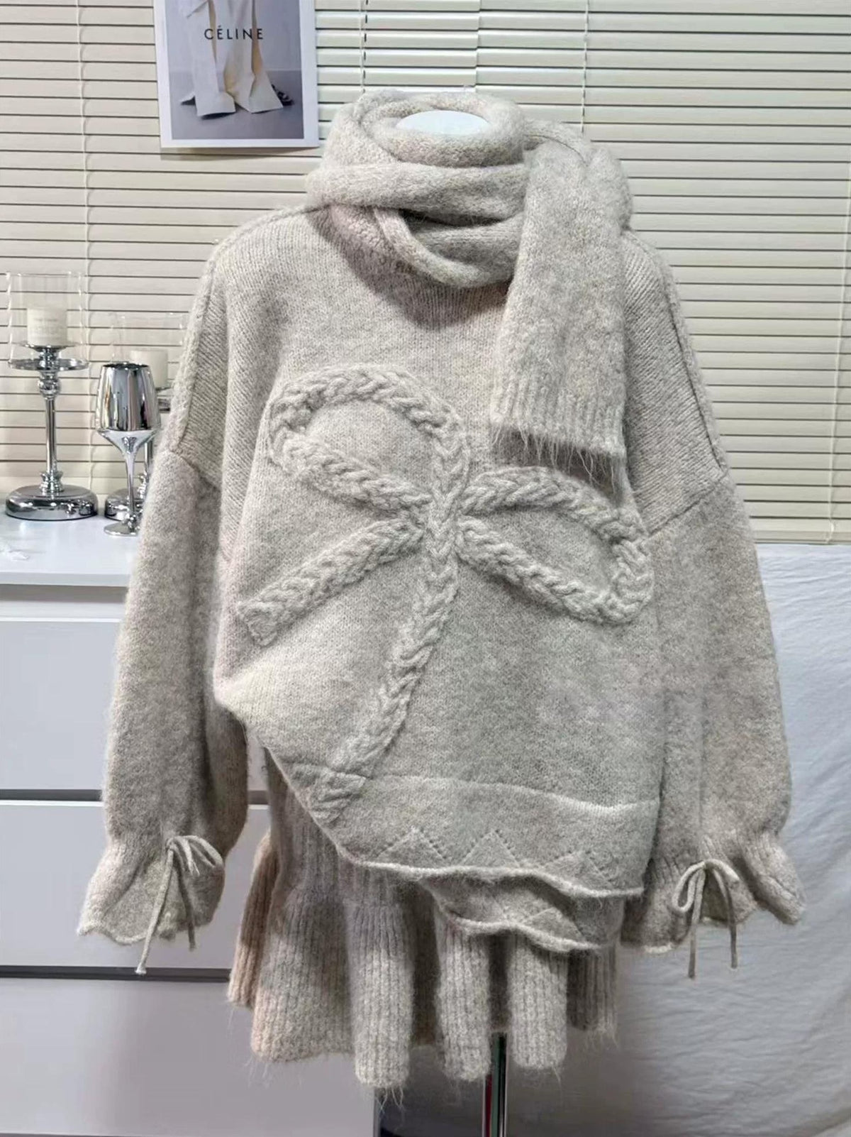 CHIC 3-PIECE SWEATER SET