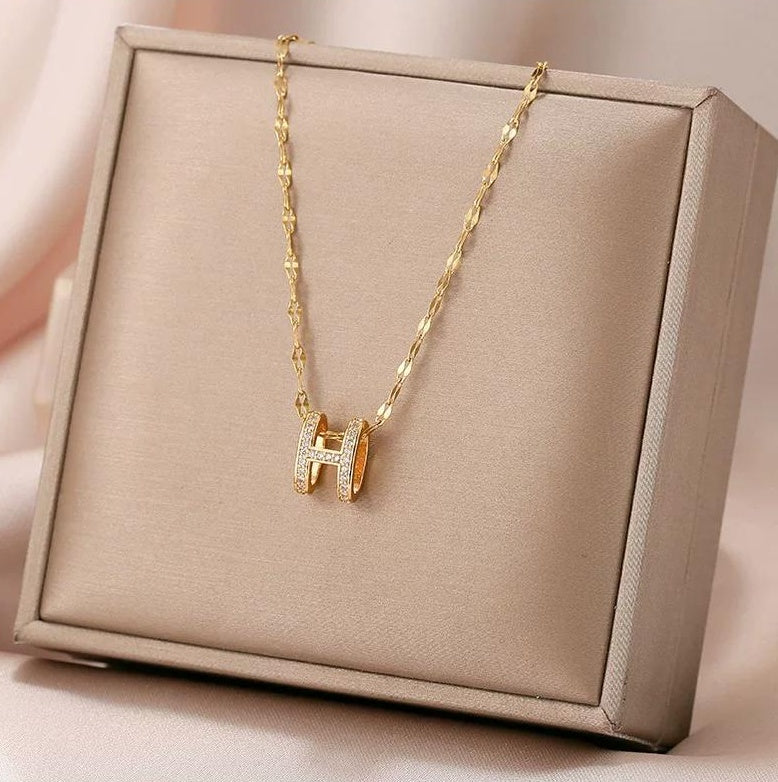 H LETTER NECKLACE JEWELRY