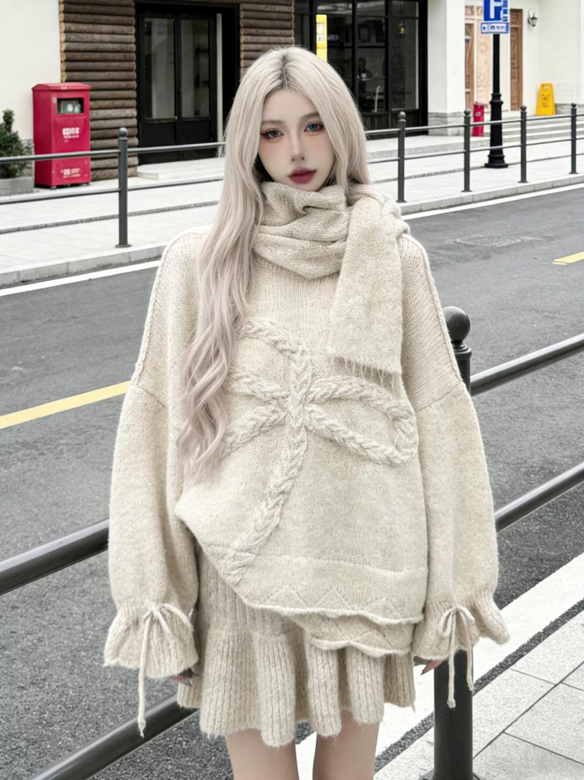 CHIC 3-PIECE SWEATER SET