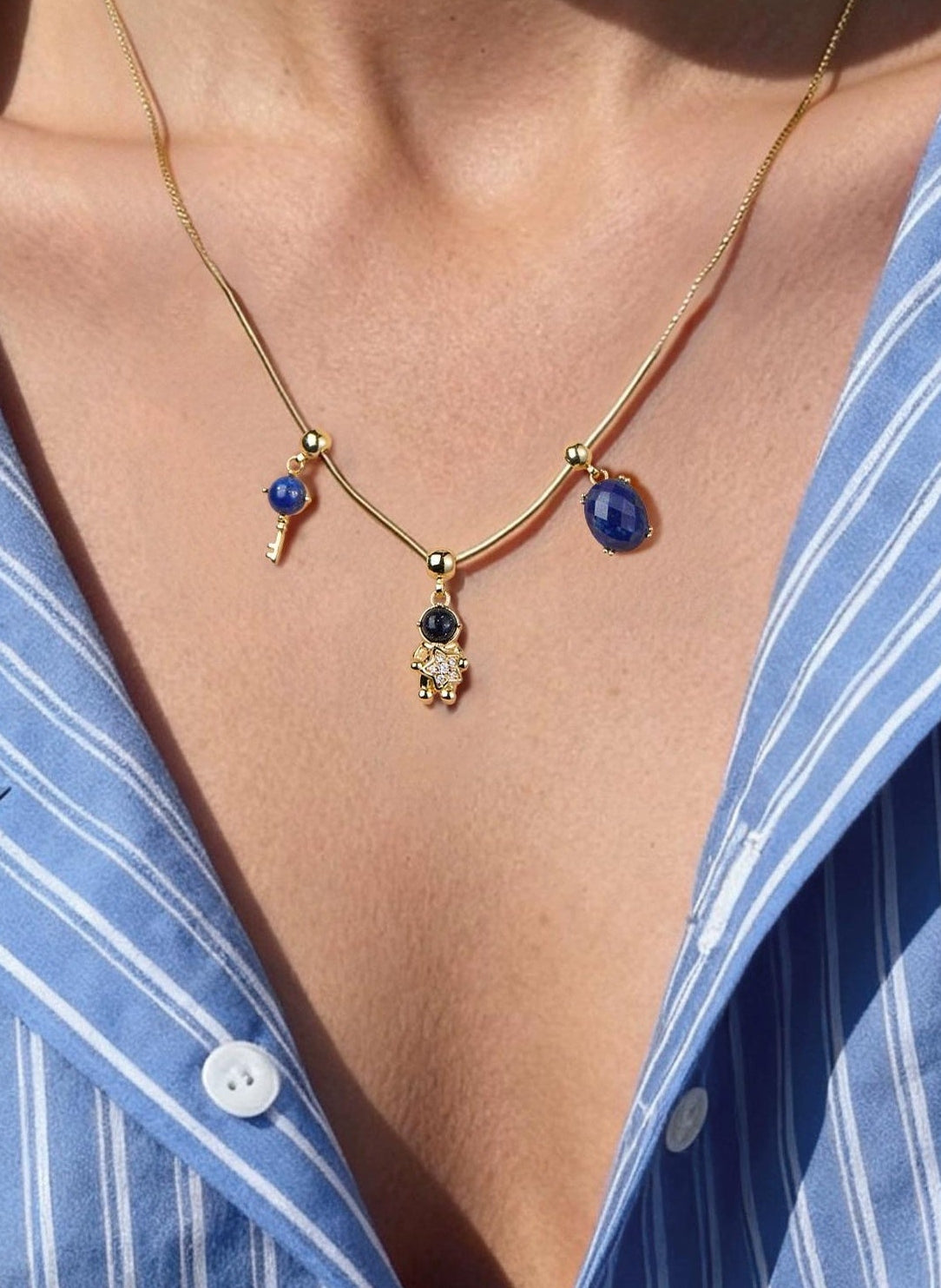 COSMIC LAPIS LAZULI NECKLACE
