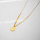 LUXURY ROUND-PLATE CHAIN NECKLACE