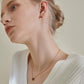 PEACH HEART CHOKER NECKLACE