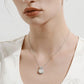 CRYSTAL FOUR LEAF CLOVER NECKLACE
