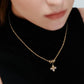 GOLD CLOVER NECKLACE SWEATER CHAIN