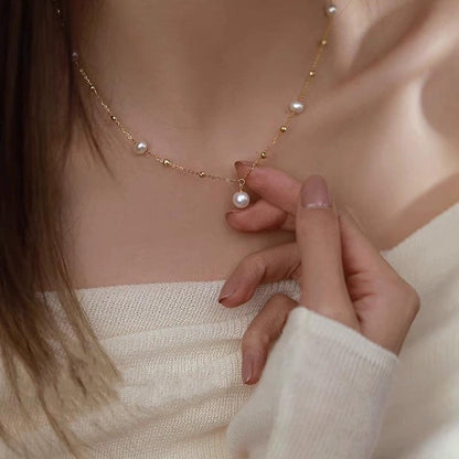 ELEGANT MICRO-PEARL NECKLACE