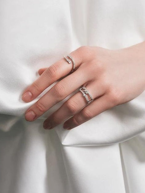 ZIRCONIA OPEN RING JEWELRY