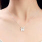 FAUX CAT'S EYE BUTTERFLY NECKLACE