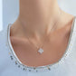 SILVER CLOVER PENDANT NECKLACE