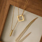 LAYERED TITANIUM-STEEL NECKLACE