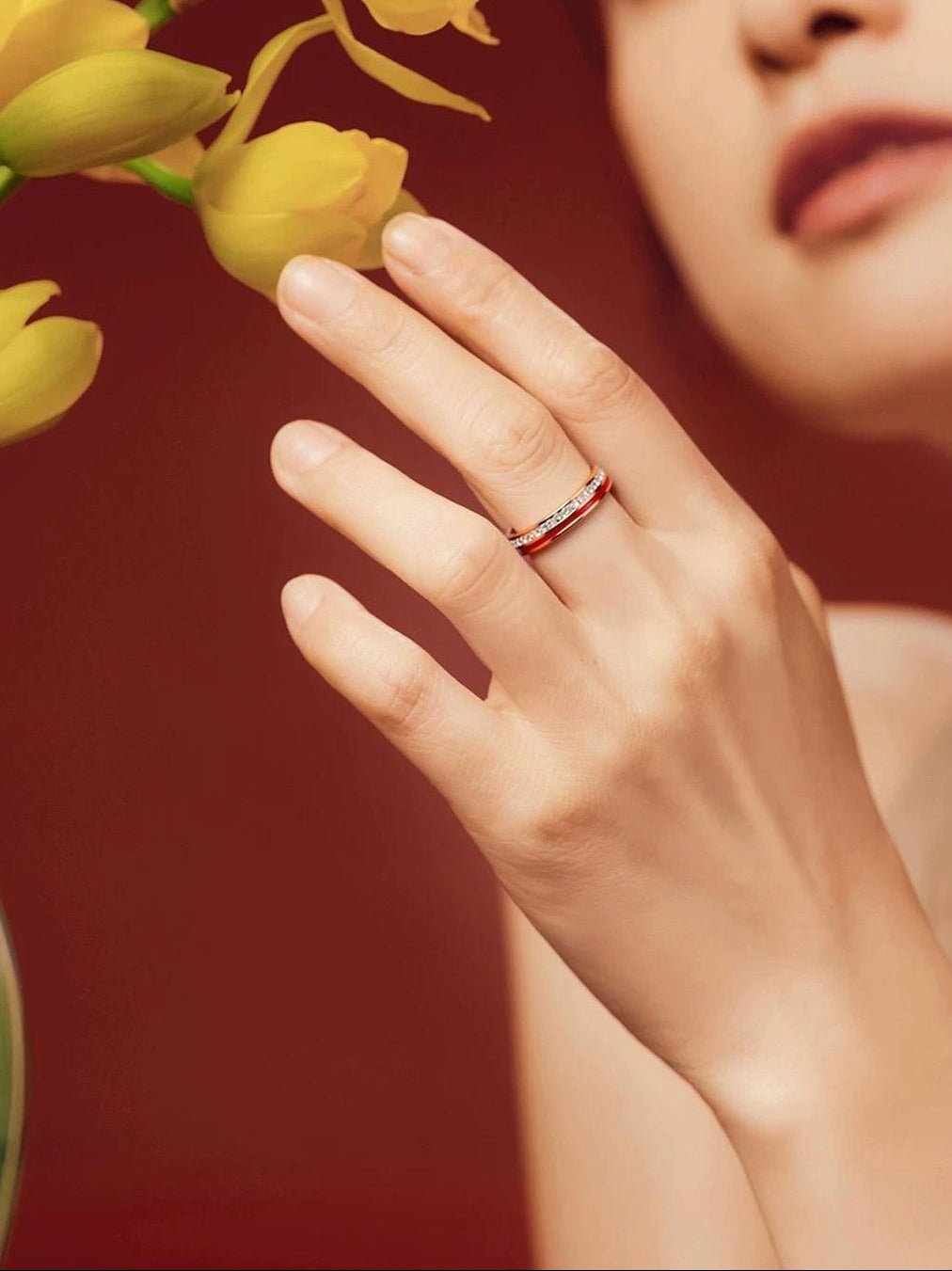 ROSE GOLD TITANIUM RING