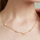 RHINESTONE PEARL NECKLACE