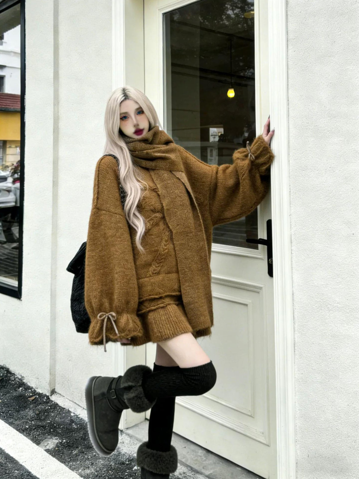 CHIC 3-PIECE SWEATER SET
