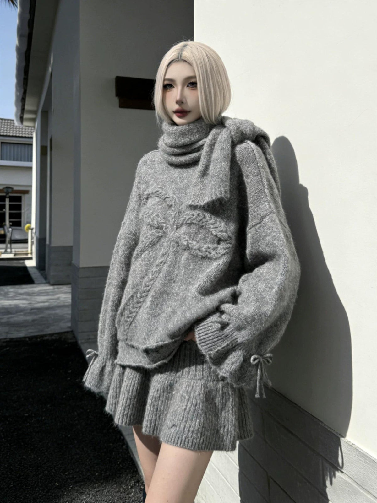 CHIC 3-PIECE SWEATER SET