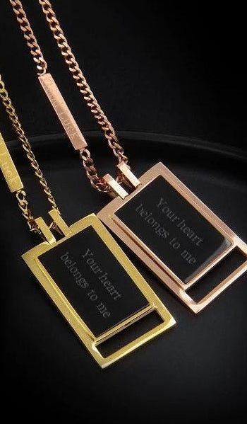 MINIMALIST ENGRAVED NECKLACE