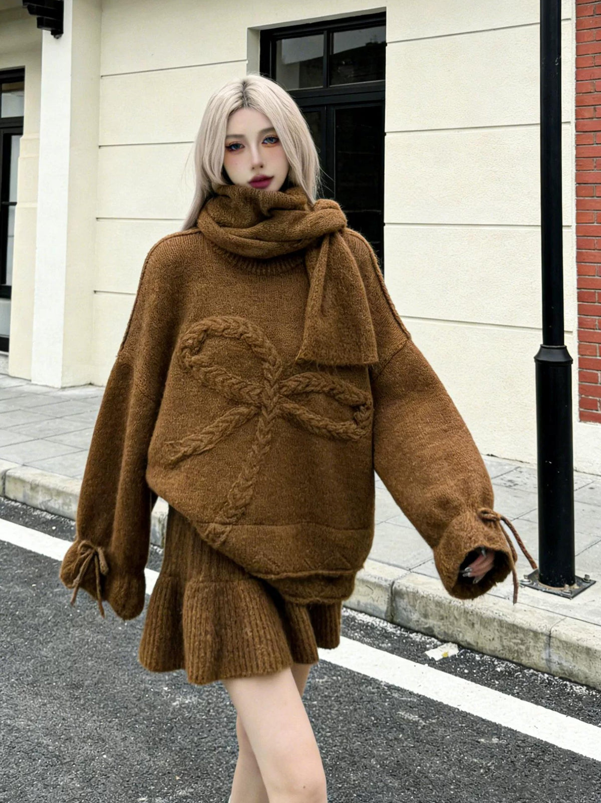 CHIC 3-PIECE SWEATER SET