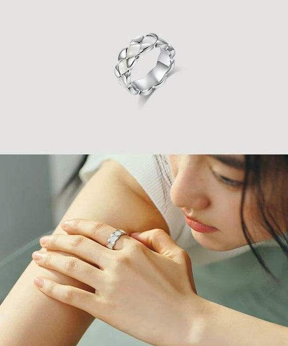 GRUNGE STYLE TITANIUM STEEL RING