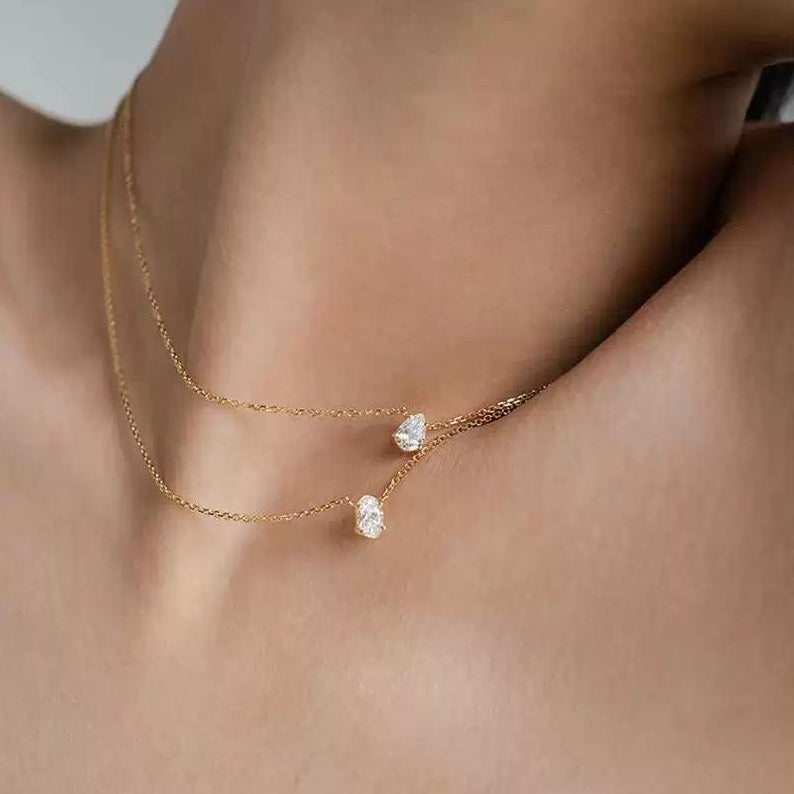 TEARDROP ZIRCONIA NECKLACE