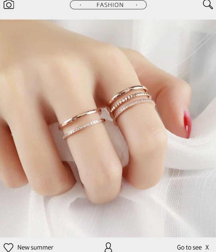 CHIC STACKABLE RINGS SET