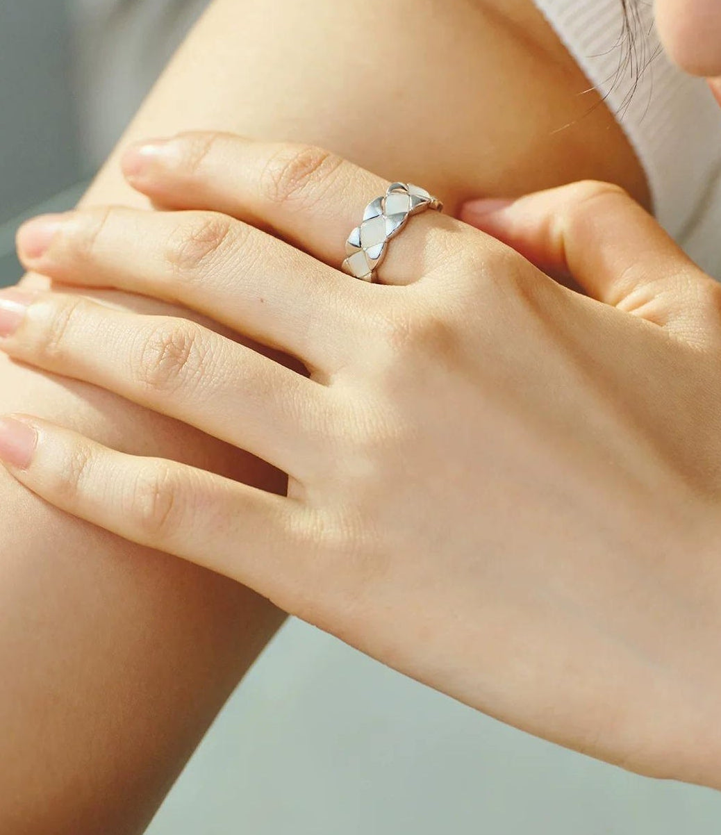 GRUNGE STYLE TITANIUM STEEL RING