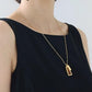GEOMETRIC PENDANT LONG NECKLACE
