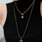 GOLD CLOVER NECKLACE SWEATER CHAIN