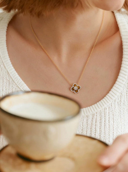 GOLD TIGER EYE NECKLACE