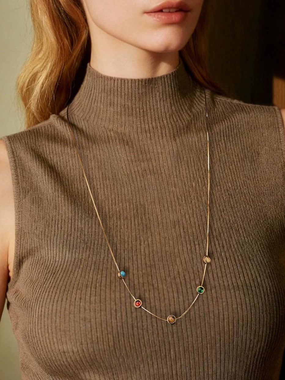ELEGANT TURQUOISE PENDANT NECKLACE