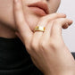 GOLD HEXAGONAL FINGER RING