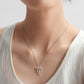 SILVER BOW COLLARBONE NECKLACE