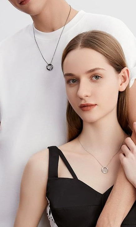 STERLING SILVER COUPLES NECKLACE